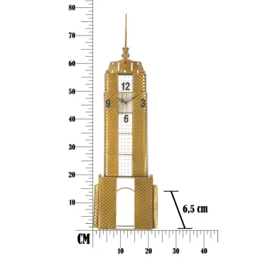ZEGAR NA ŚCIANĘ EMPIRE BUILDING 23,5 6,5 78 cm